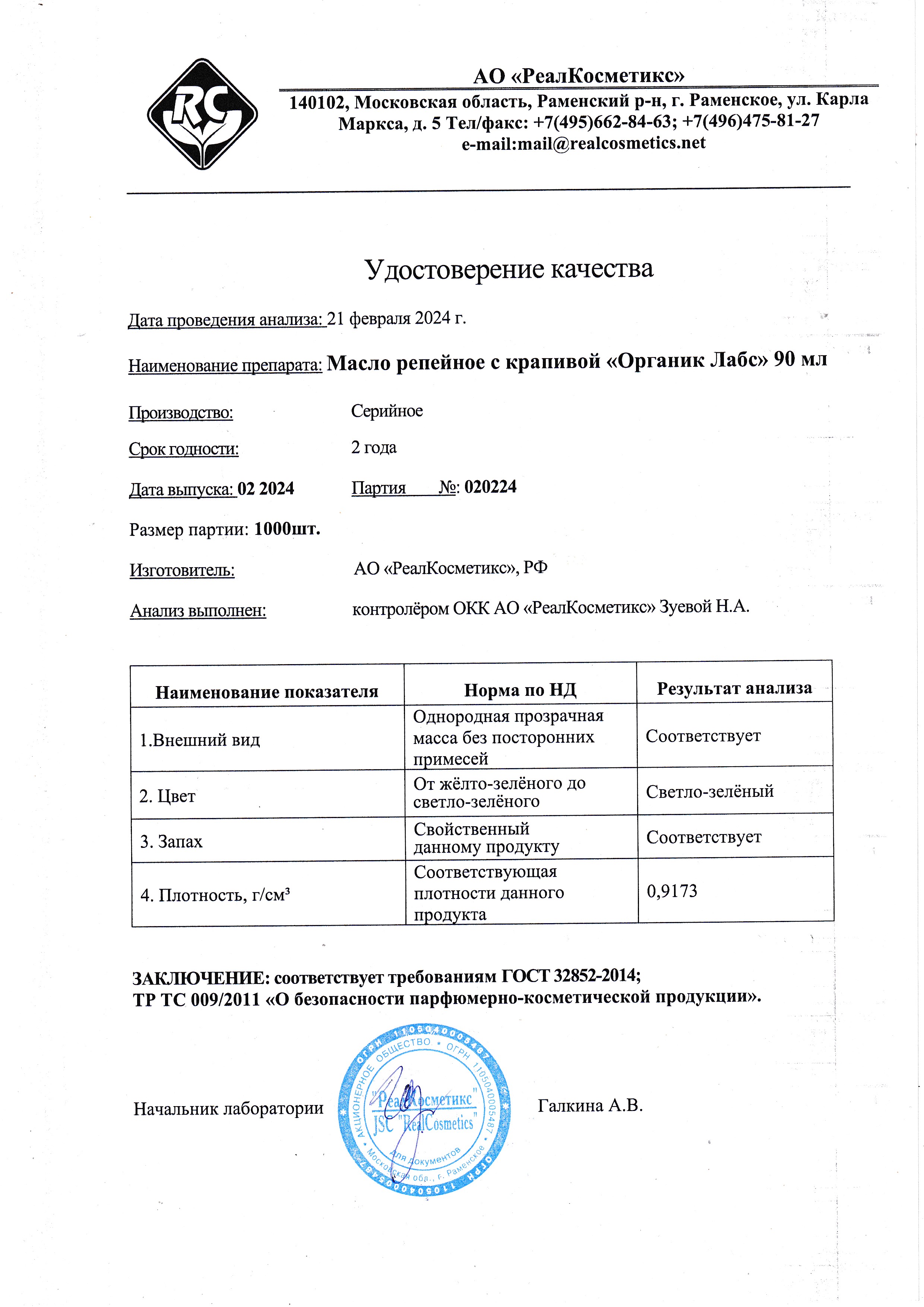 Паспорт №022024